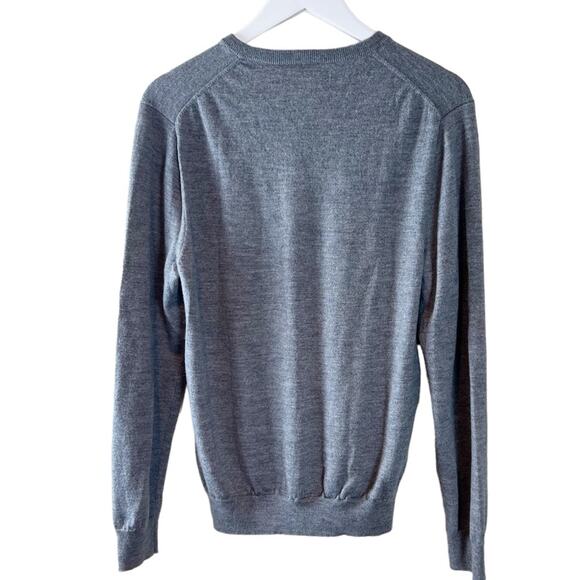 Bonobos Men’s V-Neck Extra Fine Merino Wool Slim Fit Sweater‎ Gray Sz L - Picture 4 of 7